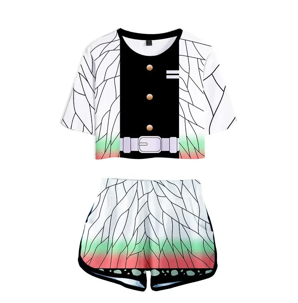 Conjunto Respiração dos Hashira, Kimetsu no Yaiba 3D Adulto e Infantil