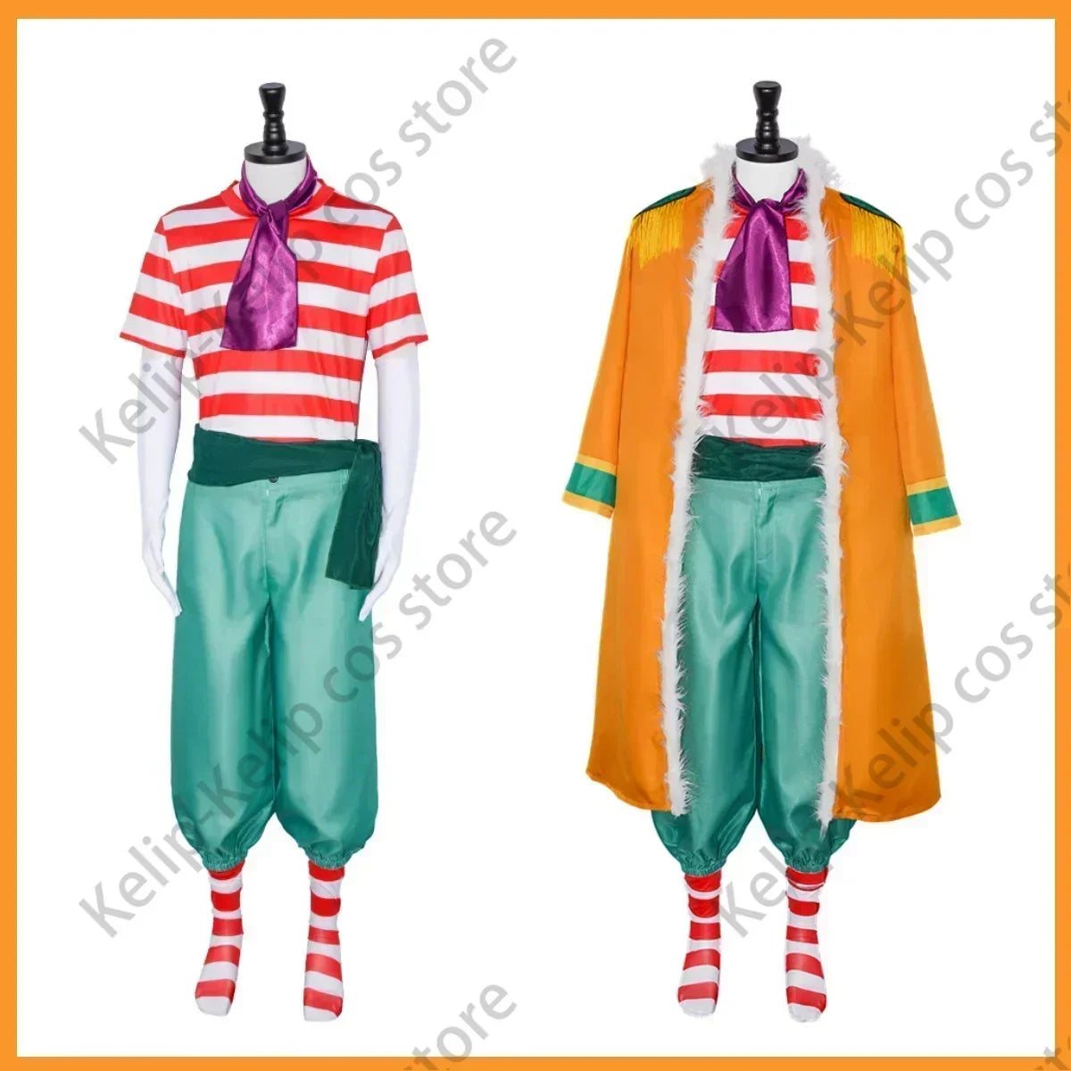 Fantasia Cosplay Buggy, o Palhaço Estrela