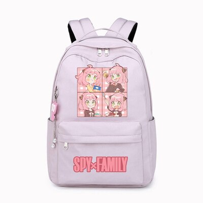 Mochila Anya Cutie, Spy x Family + Chaveiro Corujinha (Brinde)