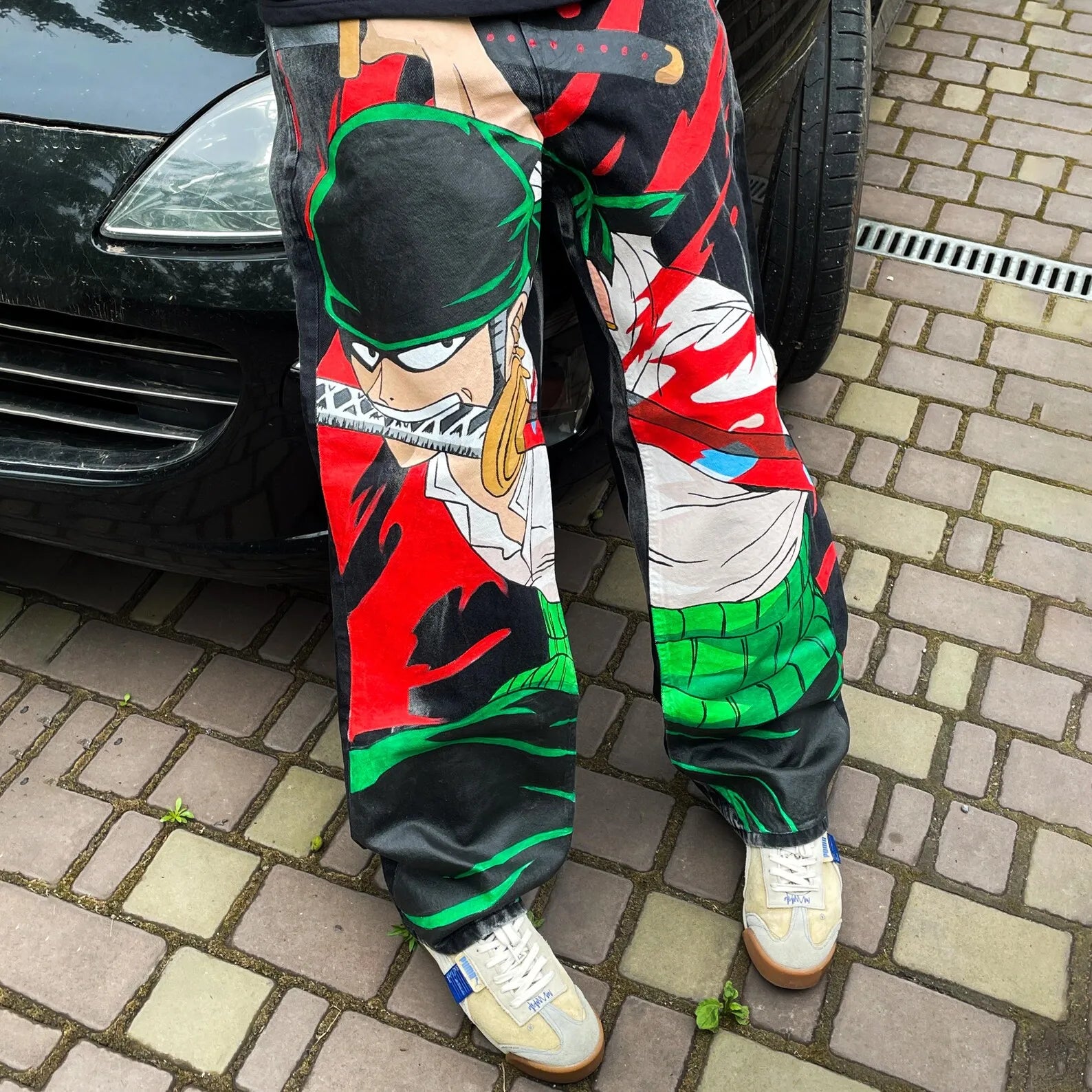 Calça Jeans Zoro’s Blade, One Piece