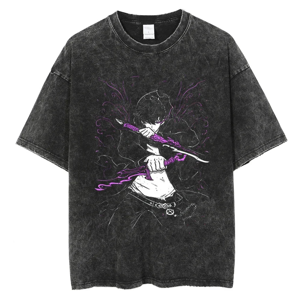 Camiseta Oversized Fúria das Sombras, Solo Leveling