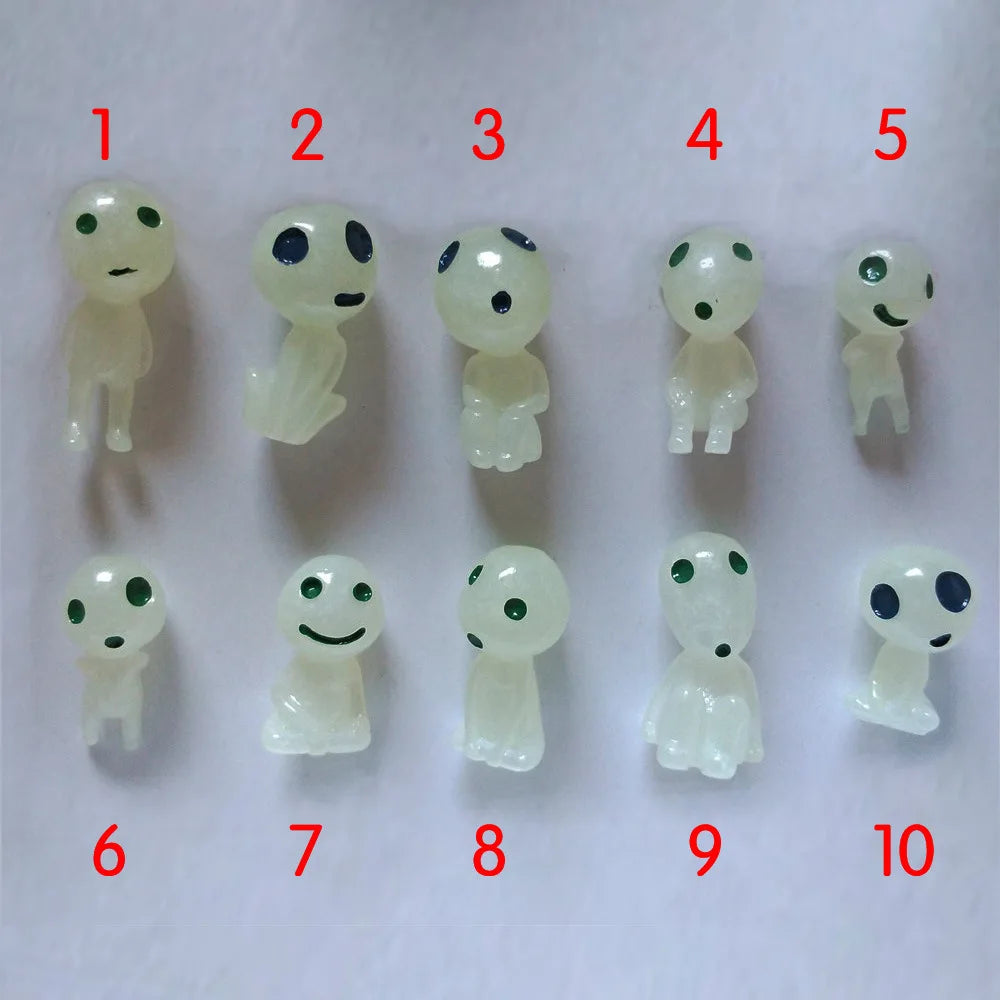 Kodamas Luminosos, Espíritos da Floresta (10 Unid.) | Ghibli Collection