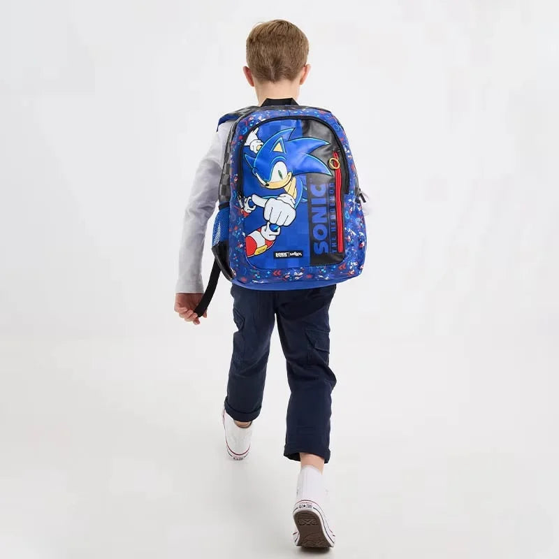 Mochila Smiggle Sonic (Garrafa e Lancheira)