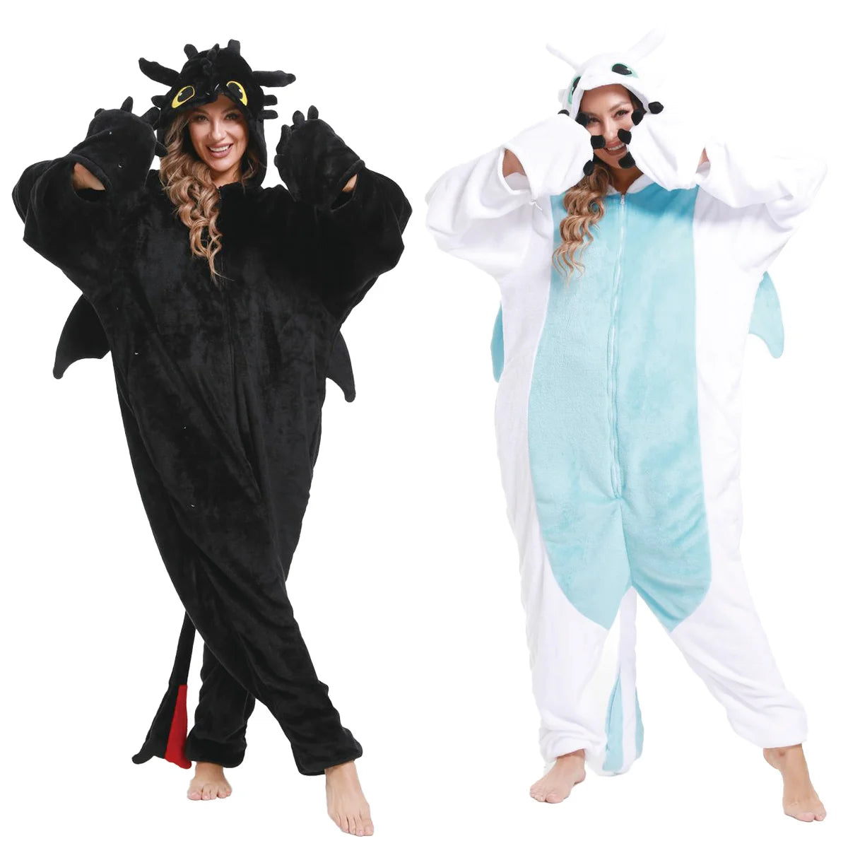 Pijama Cosplay Kigurumi Banguela e Fúria da Noite