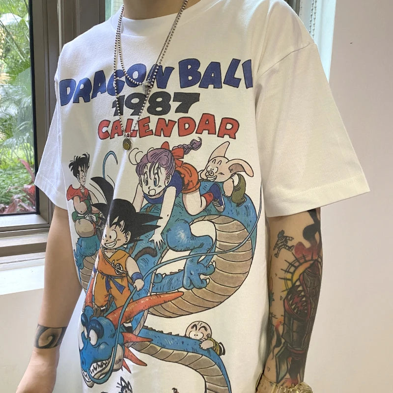 Camiseta Dragon Ball 1987, Edição Vintage Retro