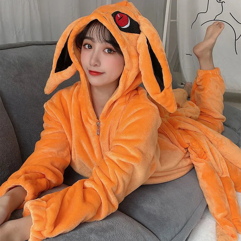Pijama Cosplay Adulto Kurama Kigurumi, Naruto