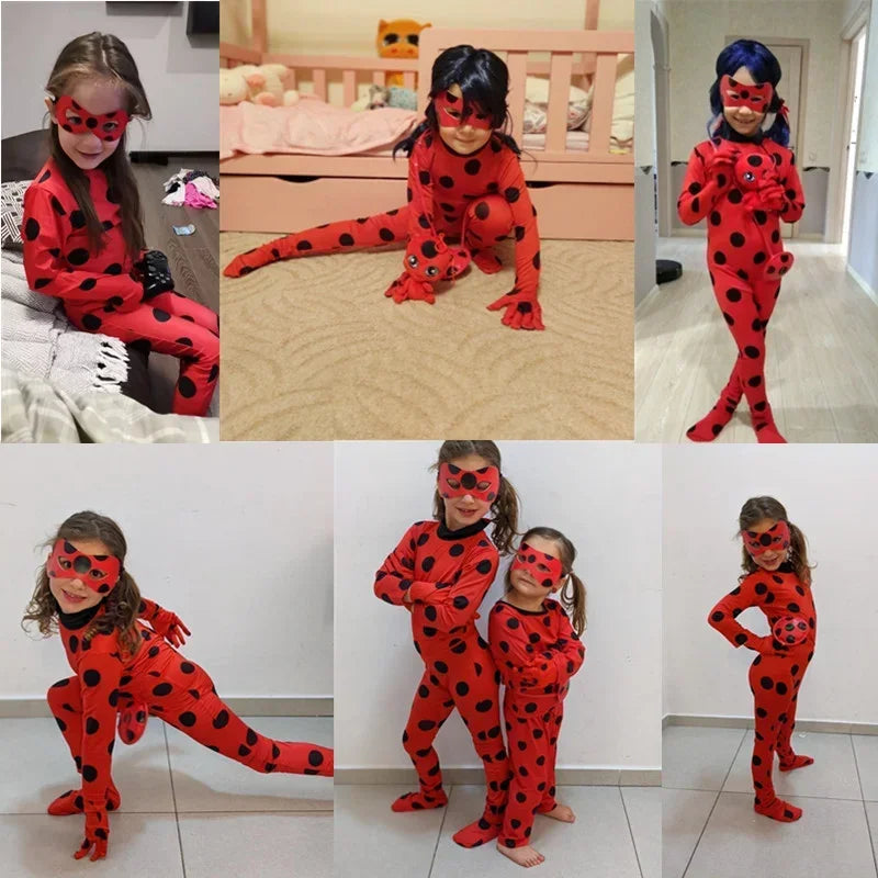 Fantasia Cosplay Infantil Marinette, Ladybug