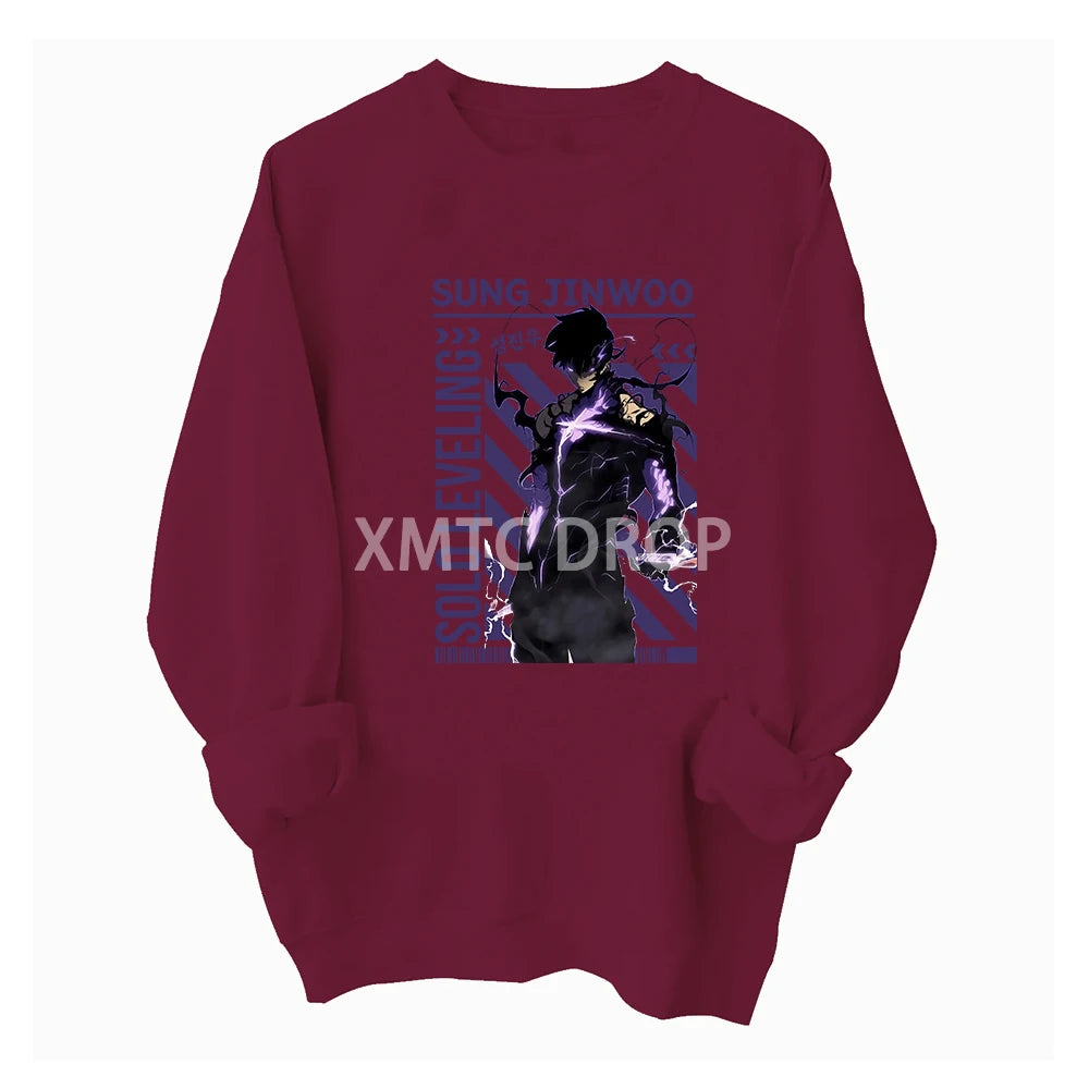 Moletom Gola Redonda Shadow King, Solo Leveling