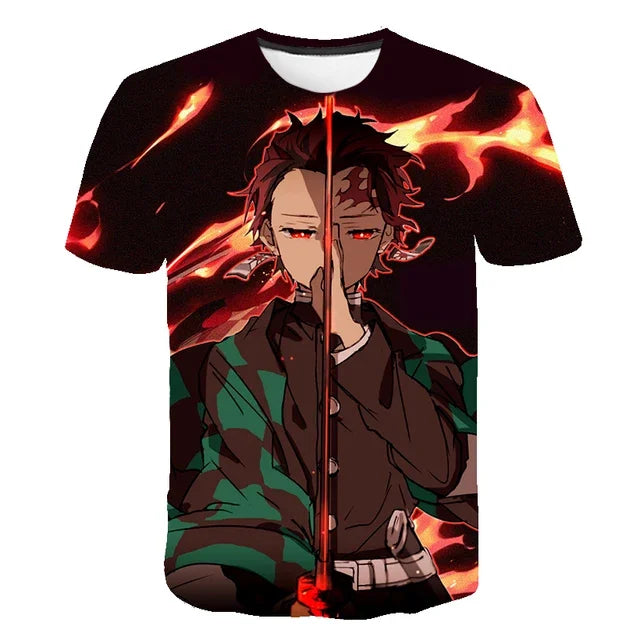 Camiseta Enlace do Destino, 3D Demon Slayer