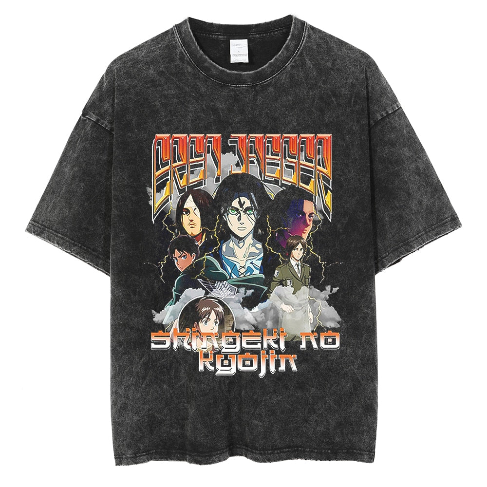 CAMISETA VINTAGE SHINGEKI PRINTS