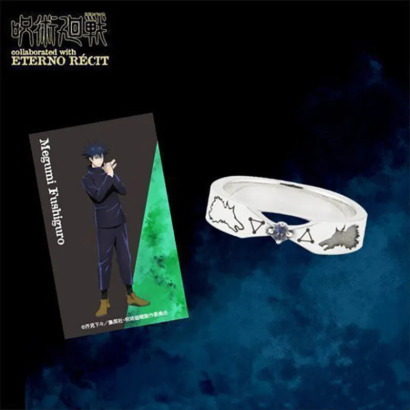 Anel Jujutsu "Laços Amaldiçoados" – Yuji, Gojo e Megumi