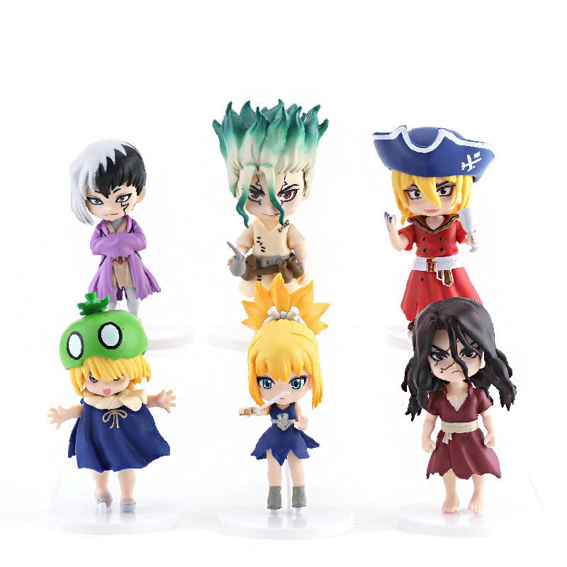 Coleção Reino da Ciência – Mini Figuras Dr. STONE (Kit 6 Peças)