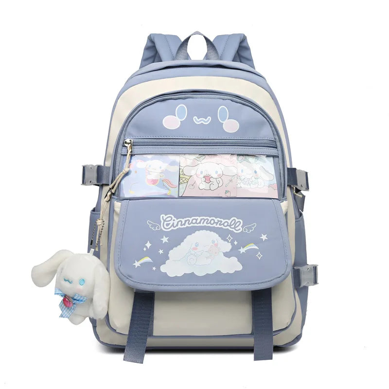 Mochila Kawaii Sanrio – Cinnamoroll, Kuromi e My Melody