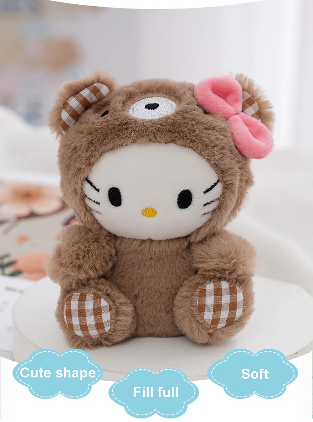 Chaveiro Pelúcia Fofinha Hello Kitty e Amigos