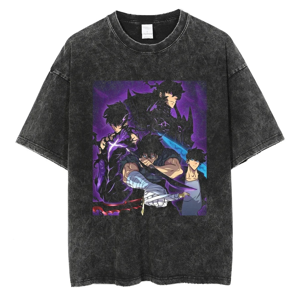 Camiseta Oversized Fúria das Sombras, Solo Leveling