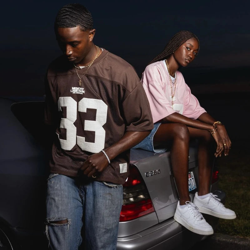 Camisa Jersey Oversized "Memory 33", Y2K Street College