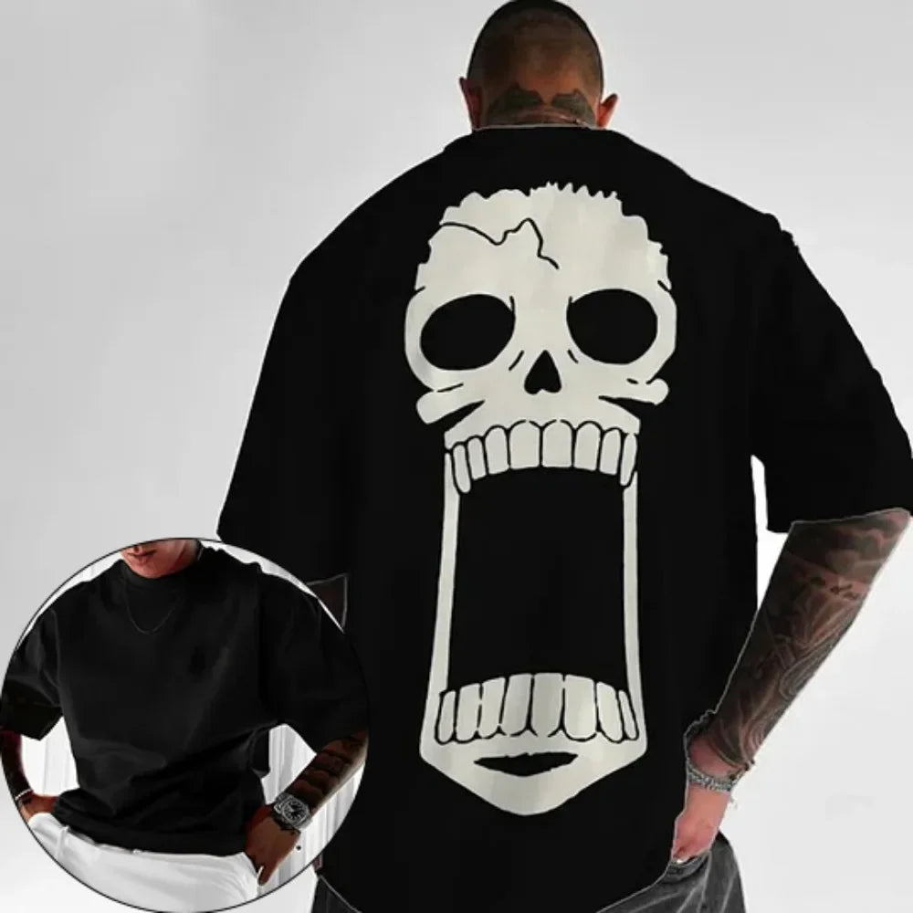 Camiseta Oversized Luffy Mode, Gear 5 Beast