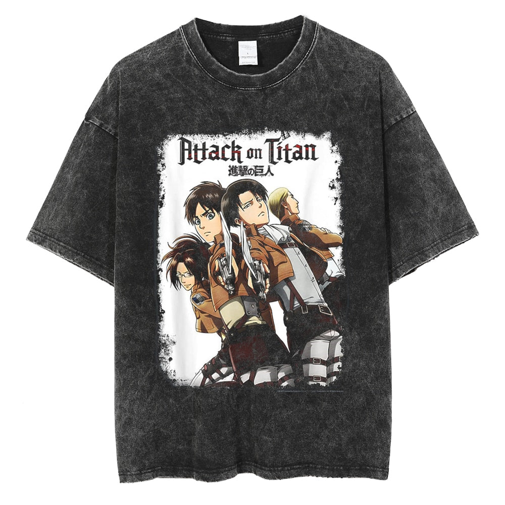 CAMISETA VINTAGE SHINGEKI PRINTS