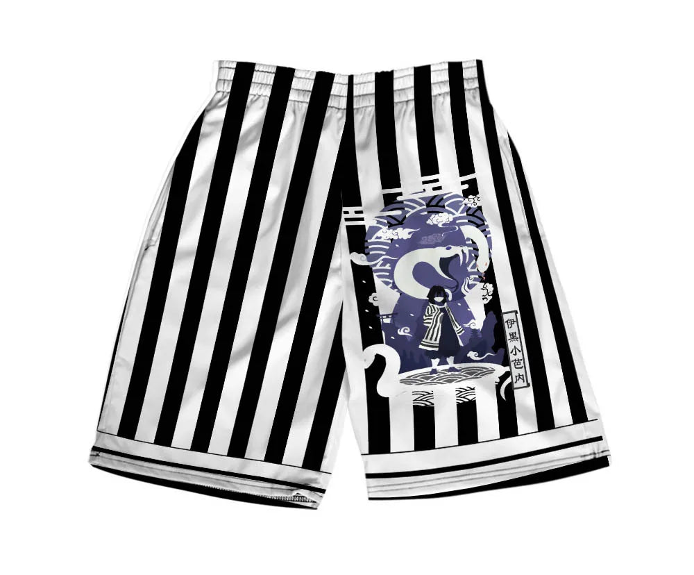 Shorts Adulto e Infantil Oni Hunter, Demon Slayer