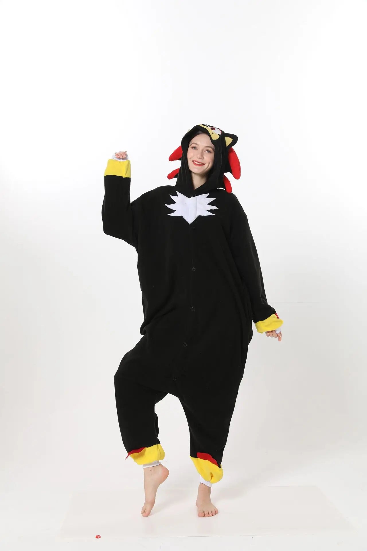 Pijama Cosplay Adulto e Infantil Sonic Kigurumi