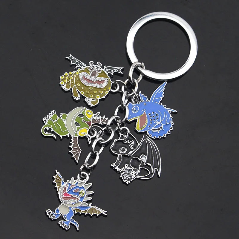 Chaveiro Dragões de Berk (6 Pingentes)