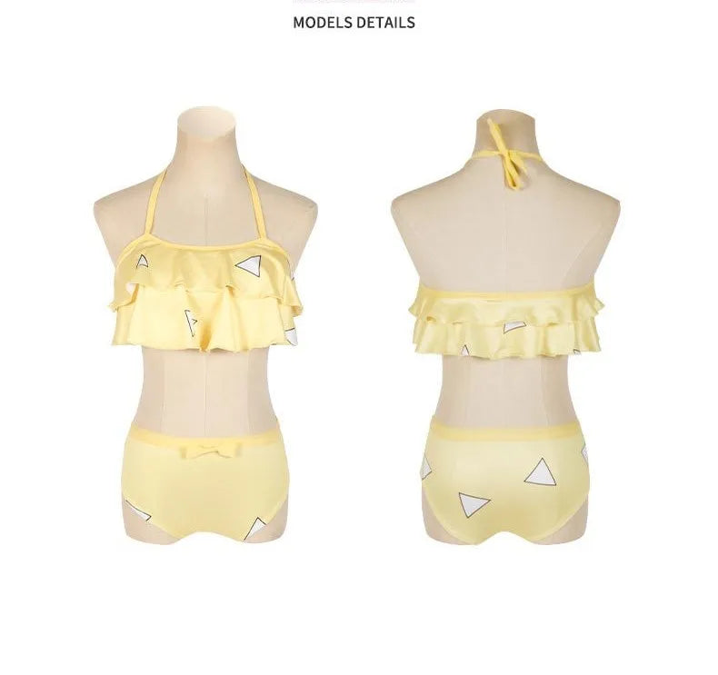 Biquíni Infantil Waves, Demon Slayer + Chaveiro (Brinde)