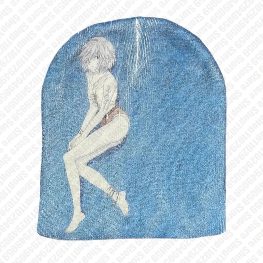 Gorro Y2K Rei Ayanami, Vintage Melancólico