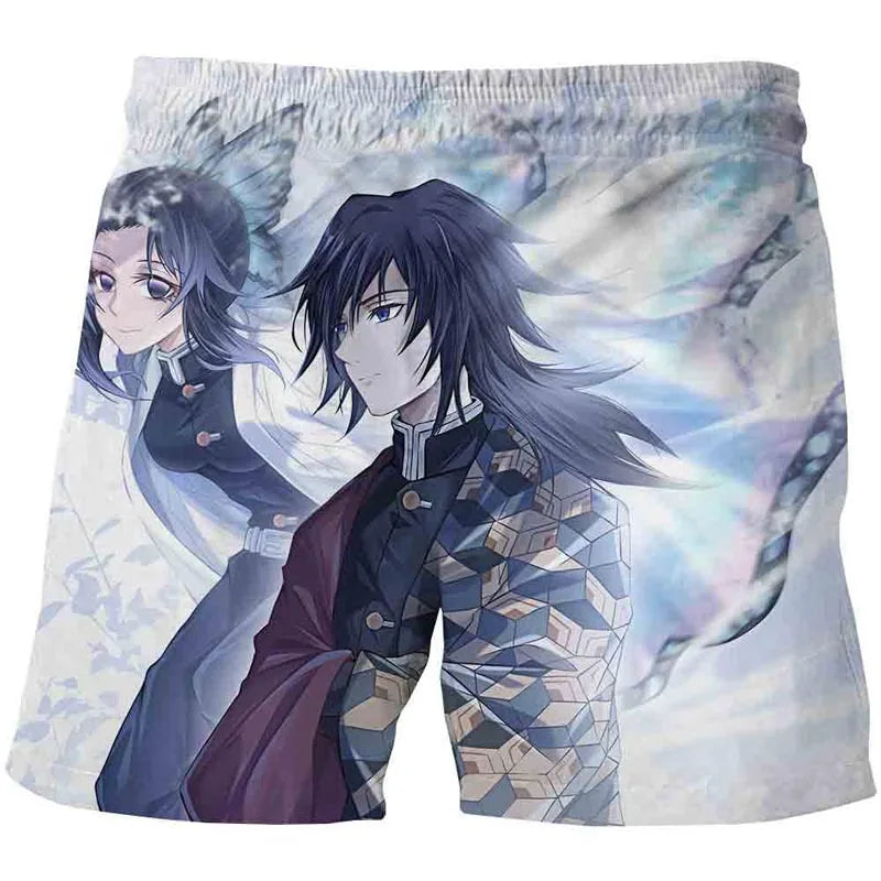 Shorts Adulto e Infantil Oni Hunter, Demon Slayer