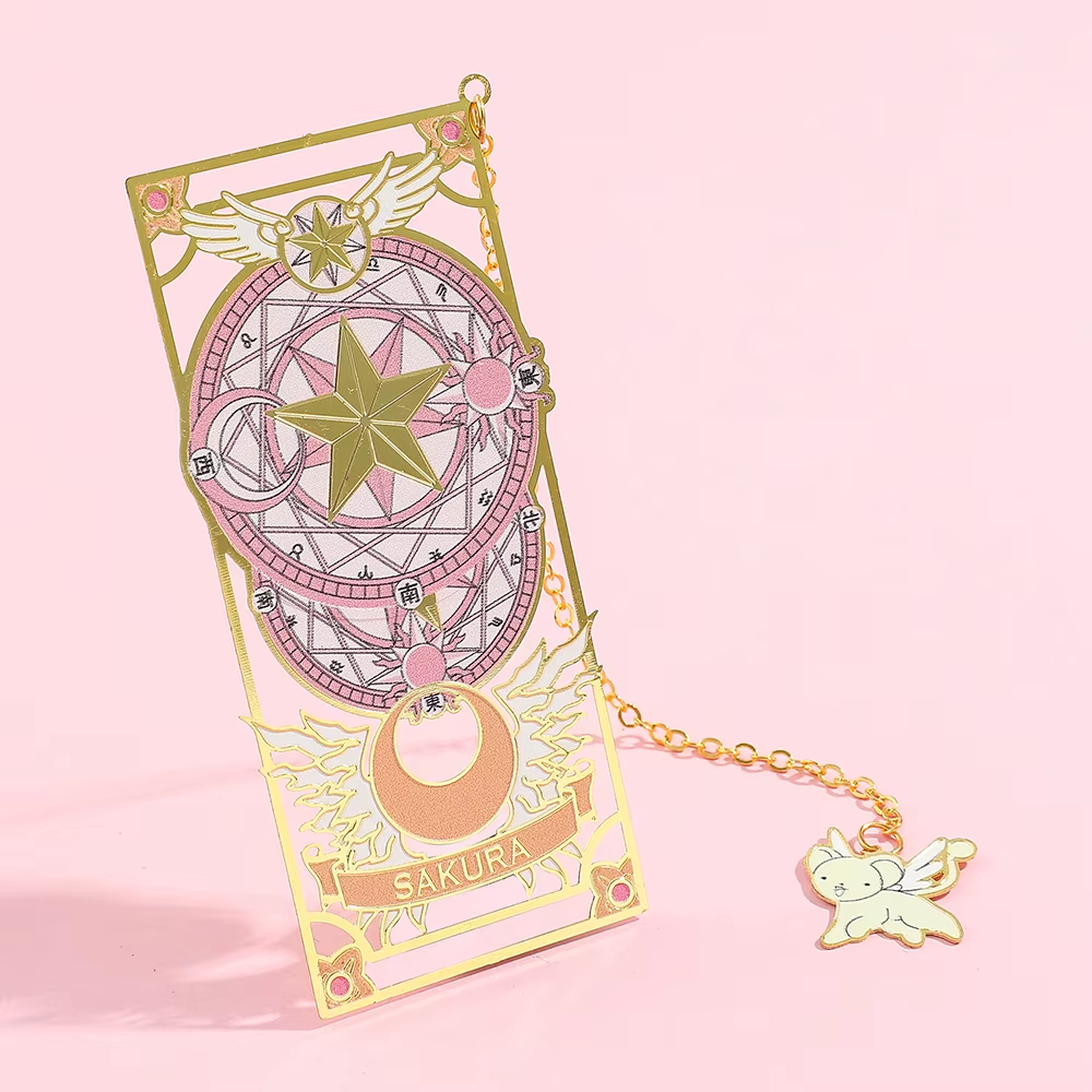 Marcador de Página Mágico Cardcaptor Sakura, Edição Clow Card Metálico