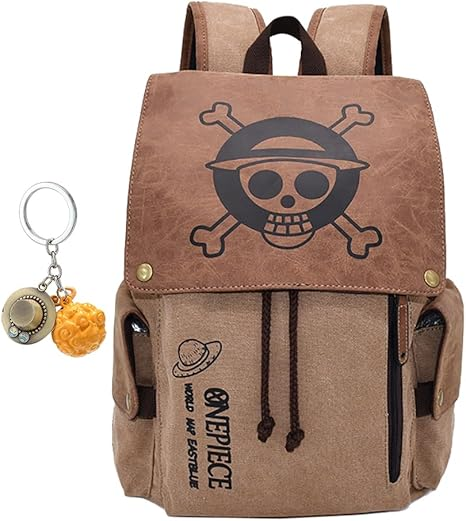 Mochila Jolly Roger Wanted Adventure + Chaveiro Gomu Gomu no Mi (Brinde)