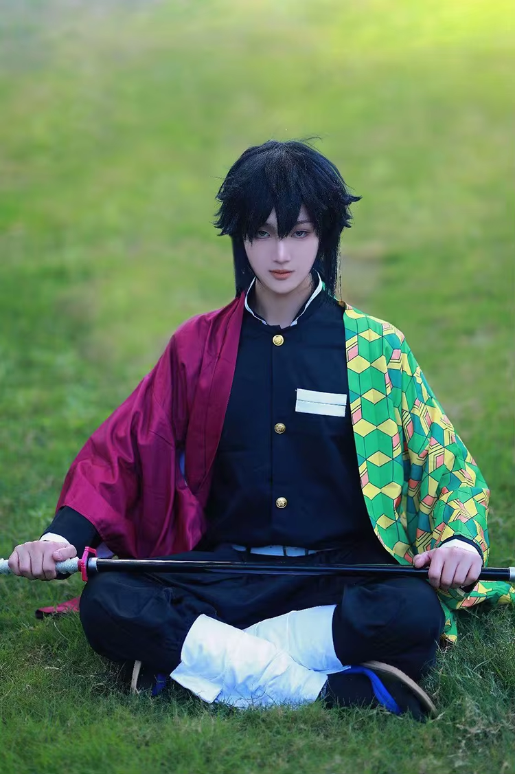 Fantasia Cosplay Infantil Giyu Tomioka