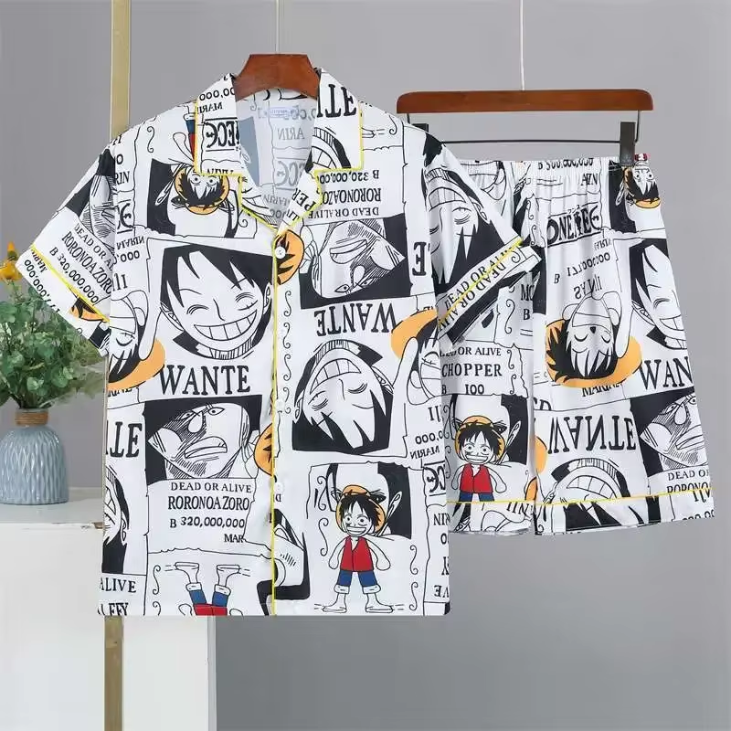 Pijama One Piece Cartazes Wanted