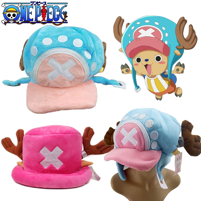Chapéu Cosplay Tony Tony Chopper Pelúcia, One Piece