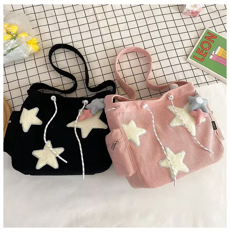 Bolsa Tote Stardust Cotelê