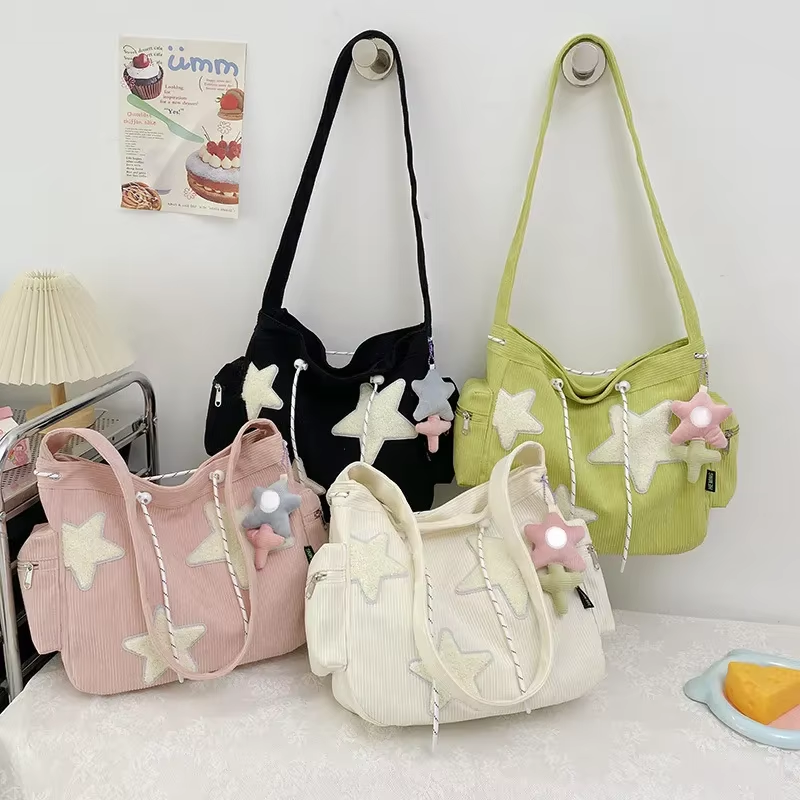 Bolsa Tote Stardust Cotelê