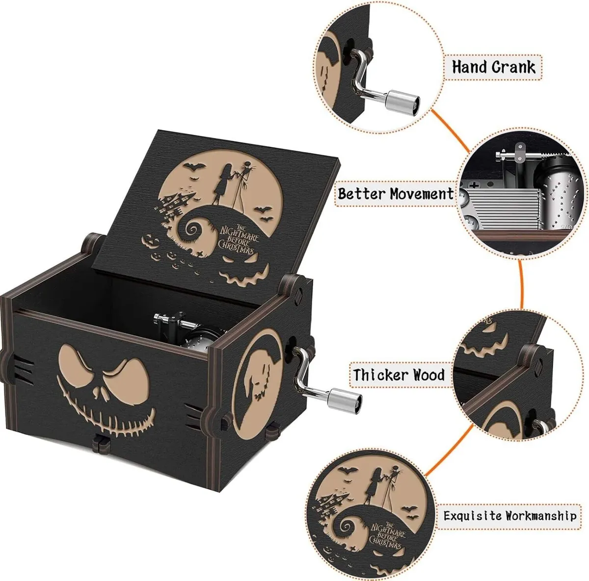 Caixa de Música Jack & Sally, The Nightmare Before Christmas