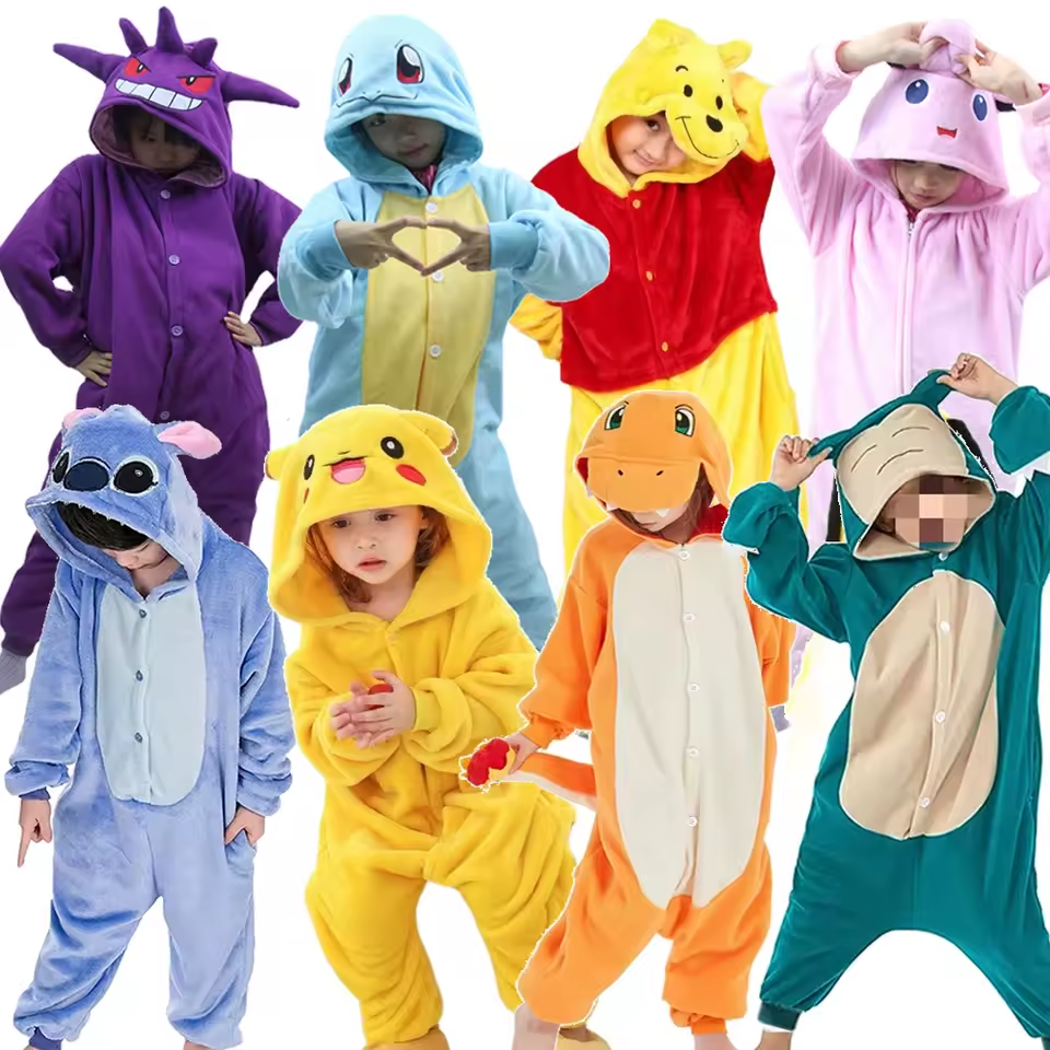 Pijama Cosplay Infantil Pokemón Kigurumi, Fofura Lendária