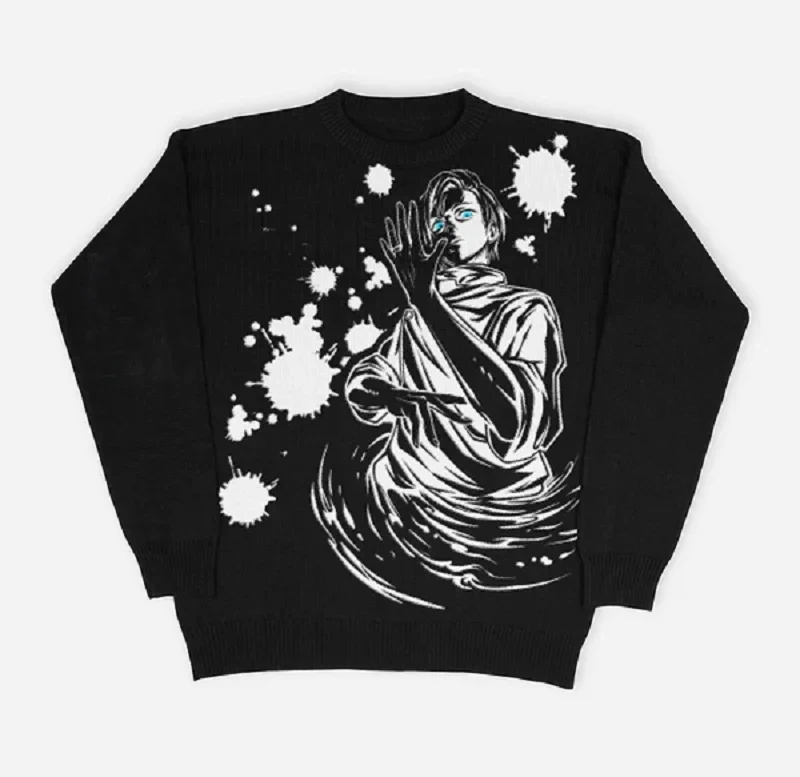 Suéter Oversized Mangá Harajuku Streetwear