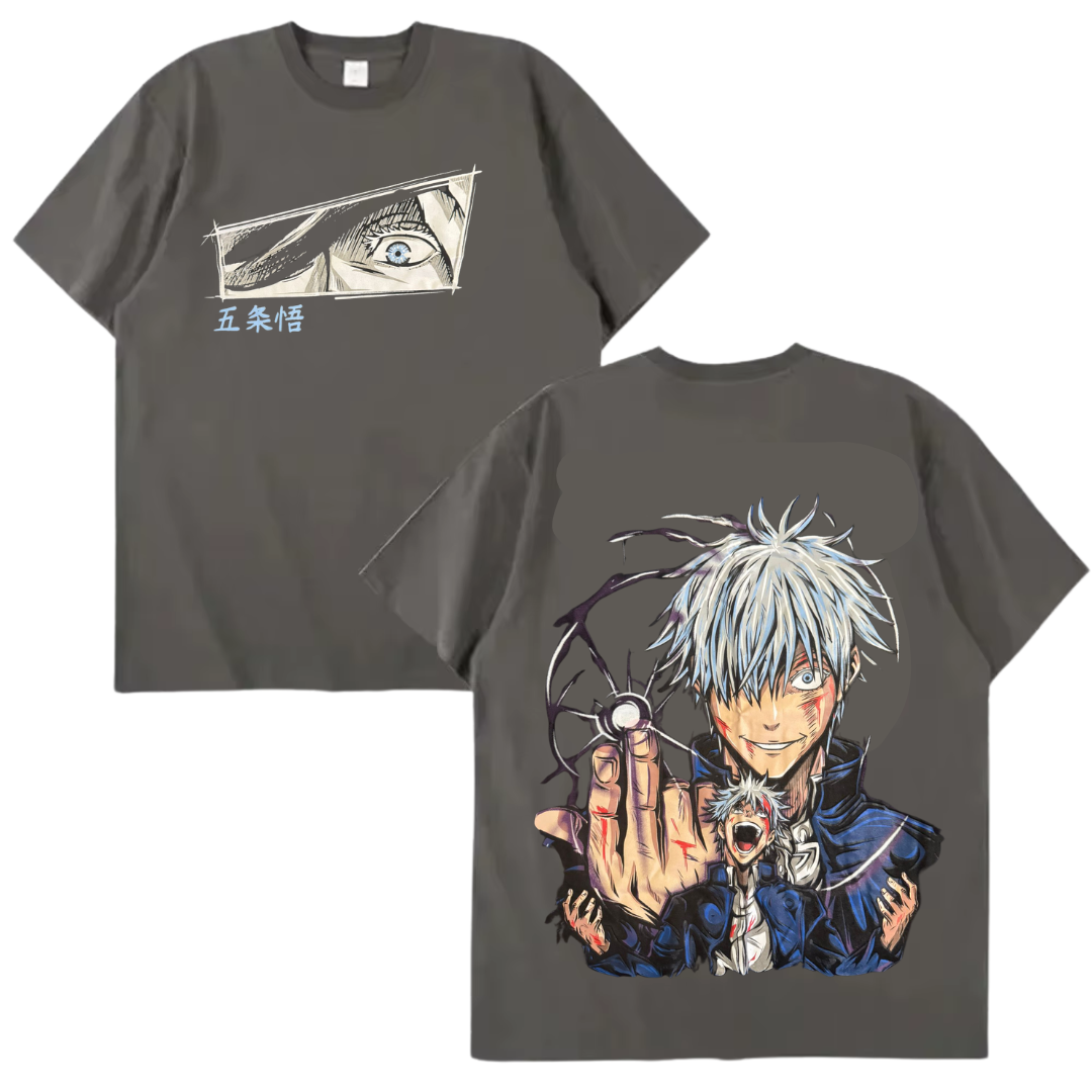 Camiseta Gojo Satoru, Visão Infinita